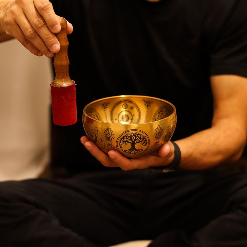 Pure Brass Etched Buddha - Set of 4 - Approx 3.78kg