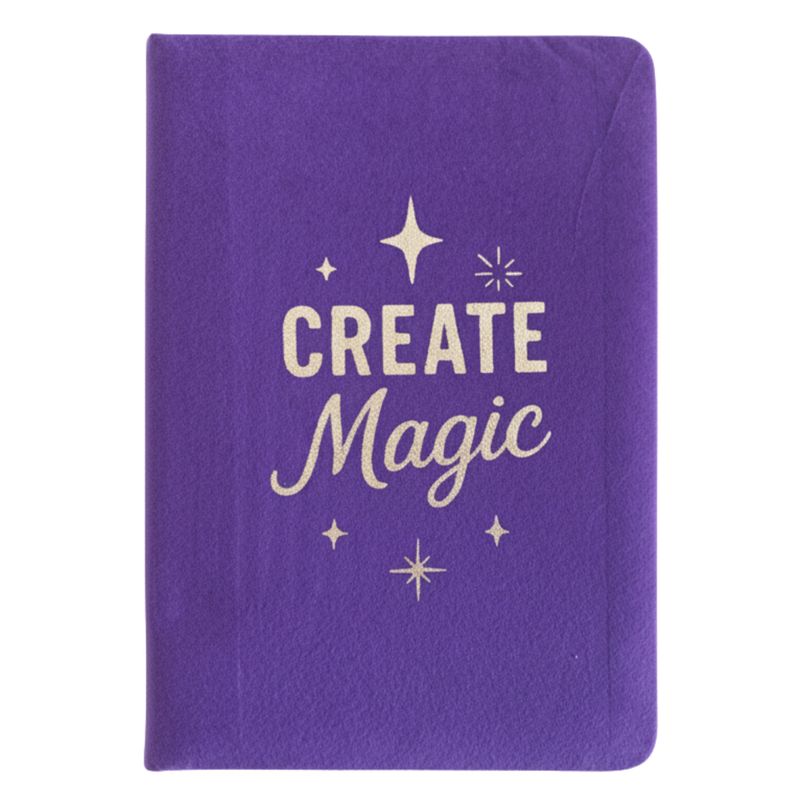 Purple Velvet Note Book - 80 pages - Create Magic