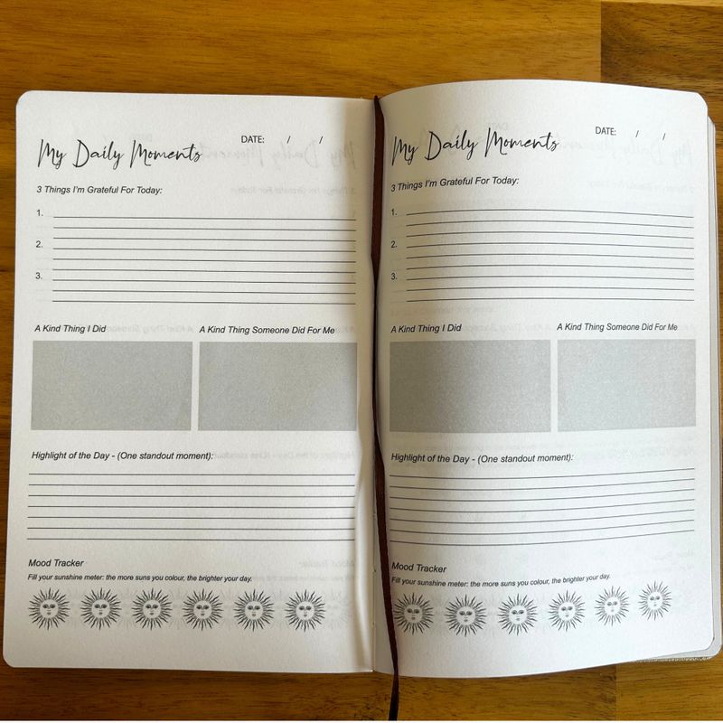 Ivory & Gold Gratitude Journal - 120 pages - My Days are Full of Sun
