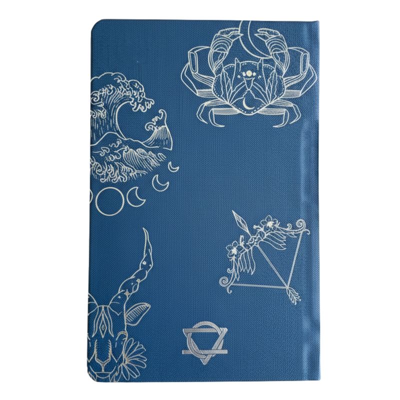 Blue & Silver Wellbeing Journal - 120 pages - Zodiac Signs