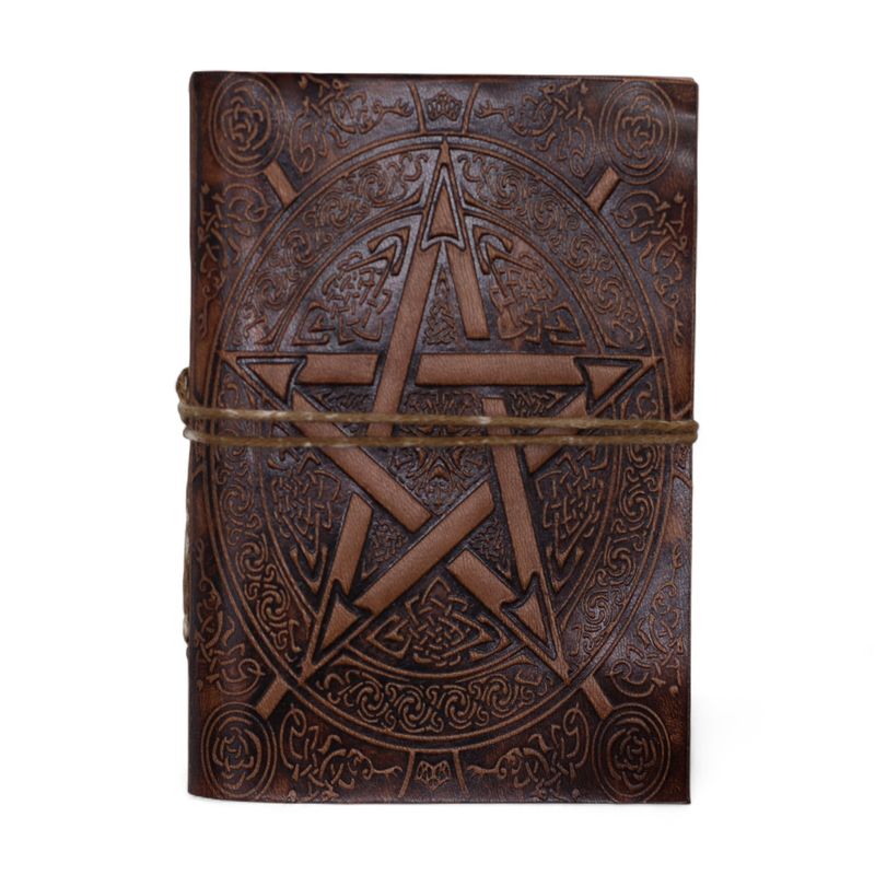 Assorted Medium Esoteric Leather Notebooks (5x3.5") - Display case