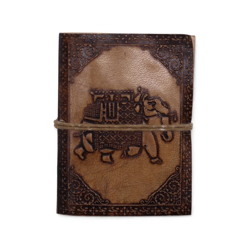 Assorted Small Esoteric Leather Notebooks (4x3") - Display case