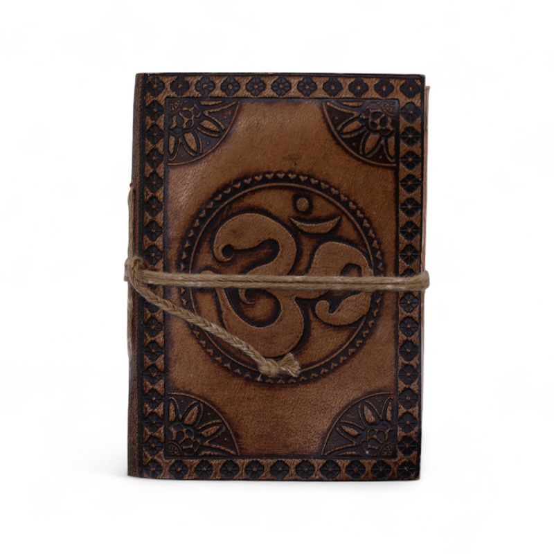 Assorted Small Esoteric Leather Notebooks (4x3") - Display case