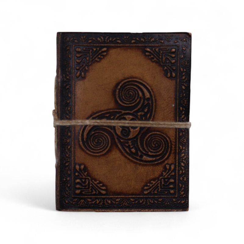 Assorted Small Esoteric Leather Notebooks (4x3") - Display case