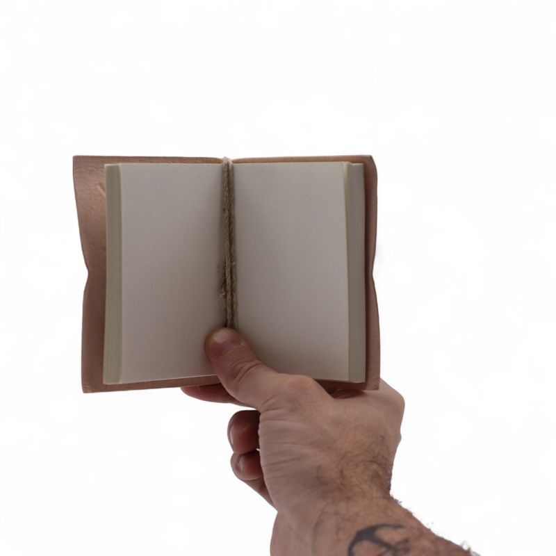 Assorted Small Esoteric Leather Notebooks (4x3") - Display case