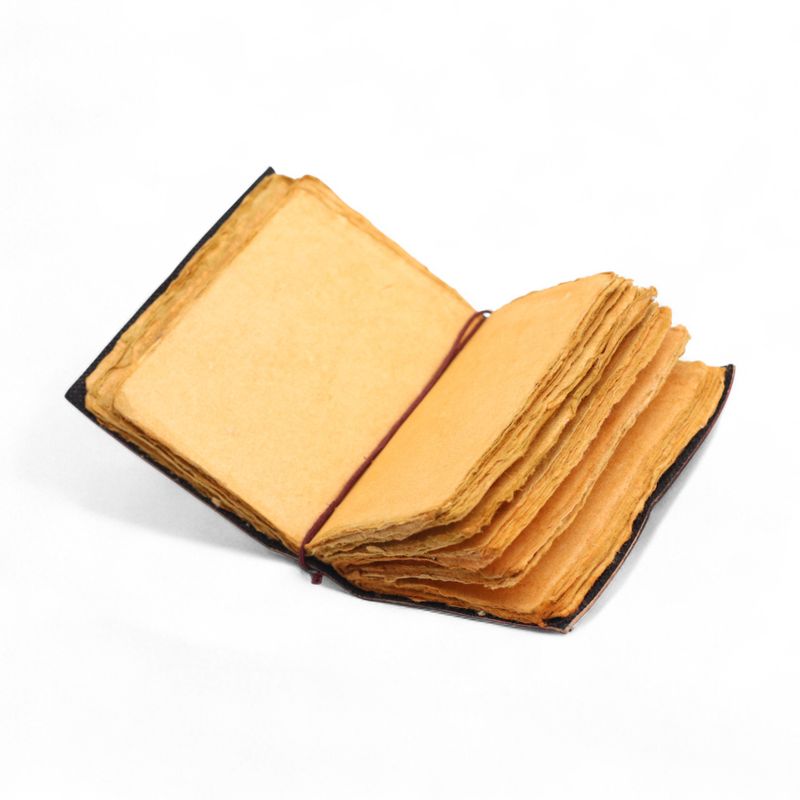 Thick Deckled Edge Leather Notebook (5x3.5") - Every Day May Not Be Good