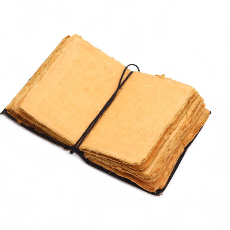 Thick Deckled Edge Leather Notebook (5x3.5") - The Stories I Tell Myself