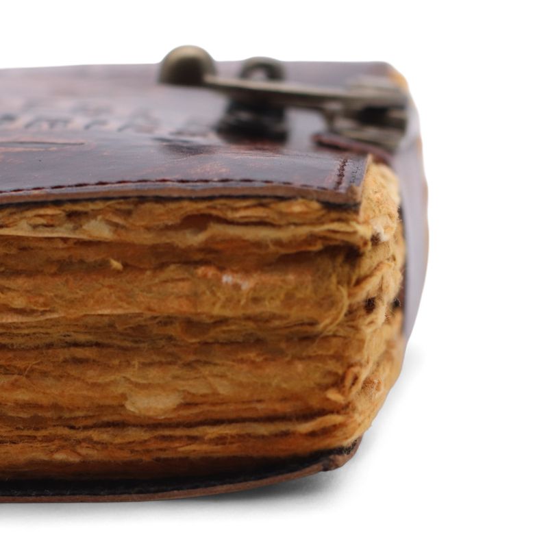 Thick Deckled Edge Leather Notebook (6x4") - The Book of Untold Stories