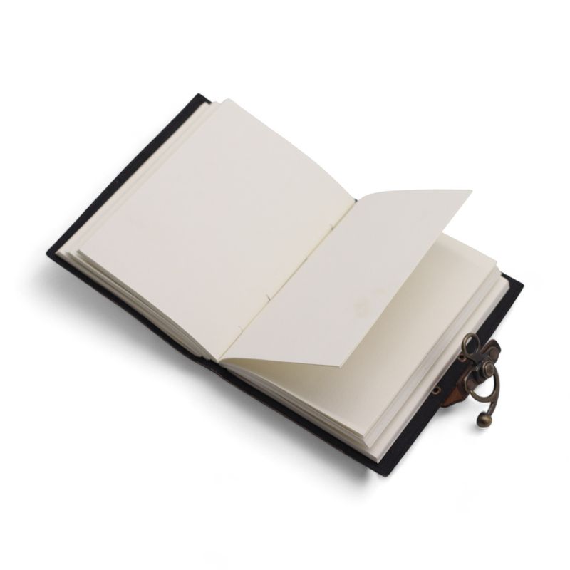 Leather Printed Notebook (7x5") - Never Give Up On Your Dreams - 200 Pages