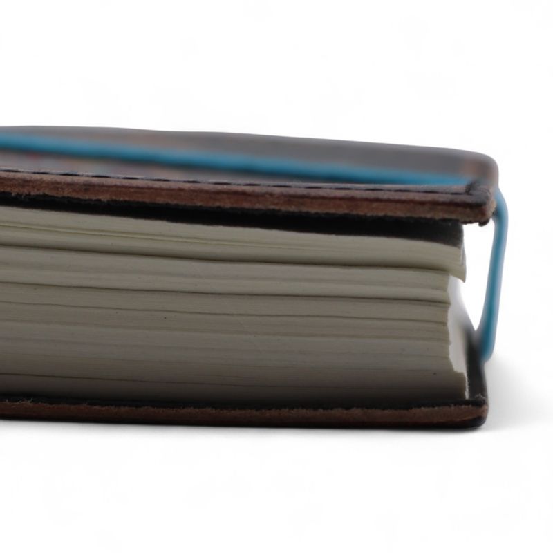 Leather Printed Notebook (7x5") - My Chakras are Aligned AF - 200 pages - Plain paper