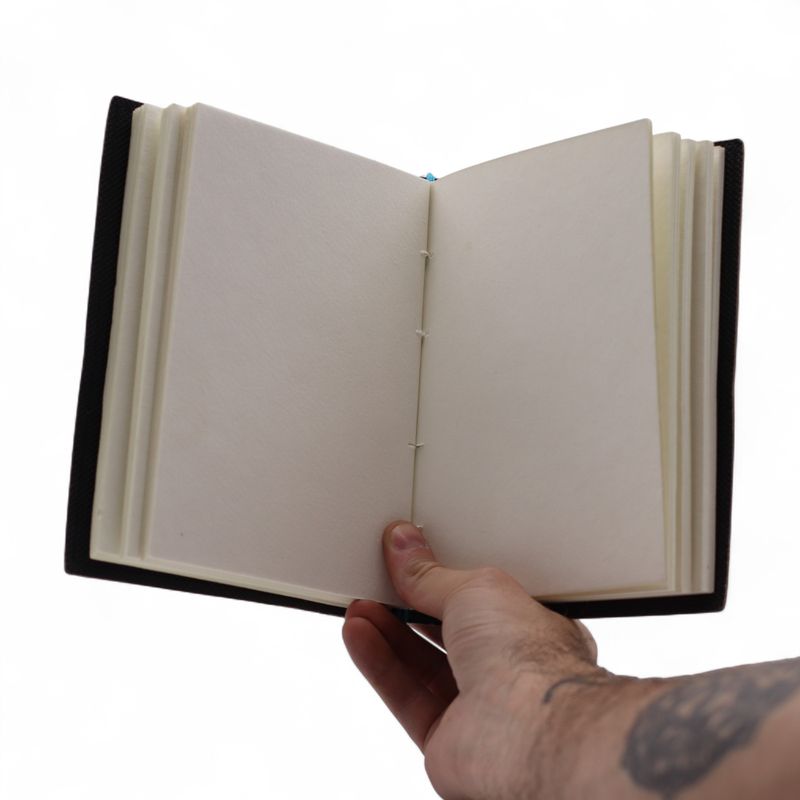 Leather Printed Notebook (7x5") - My Chakras are Aligned AF - 200 pages - Plain paper