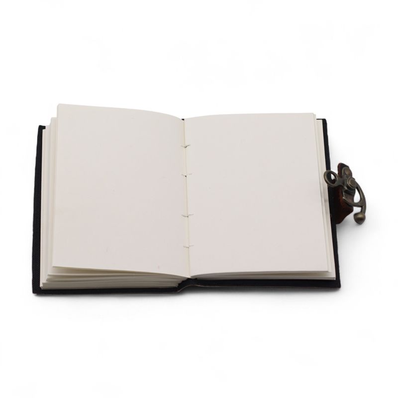Leather Printed Notebook (7x5") - Stop Doom Scrolling - 200 pages - Plain paper