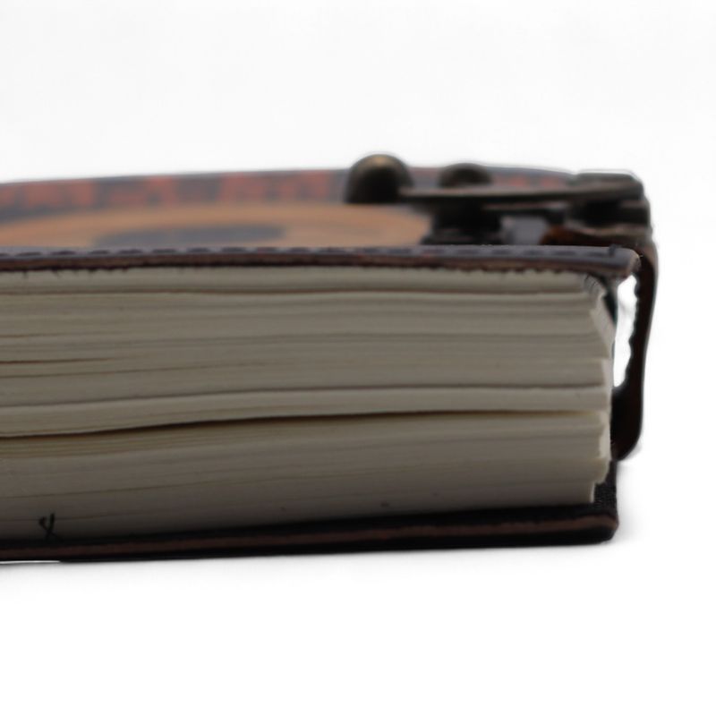 Leather Printed Notebook (7x5") - Stop Doom Scrolling - 200 pages - Plain paper