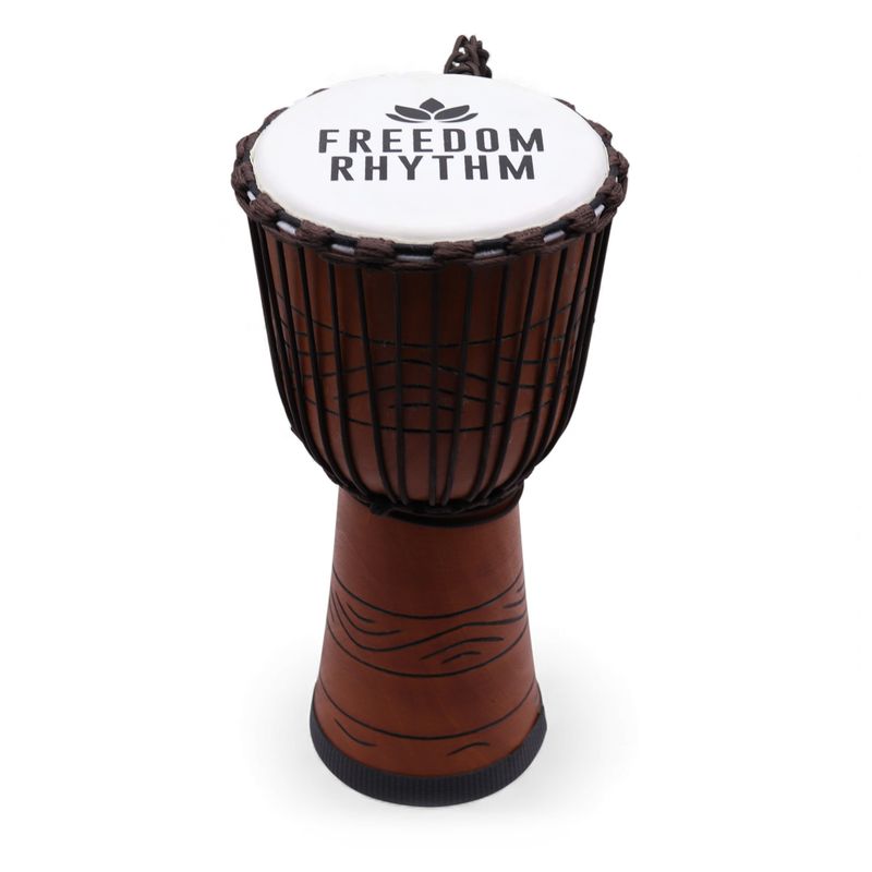 Large Pro Djembe Drum - Freedom Rhythm (high) - 50cm (22cm Diameter)