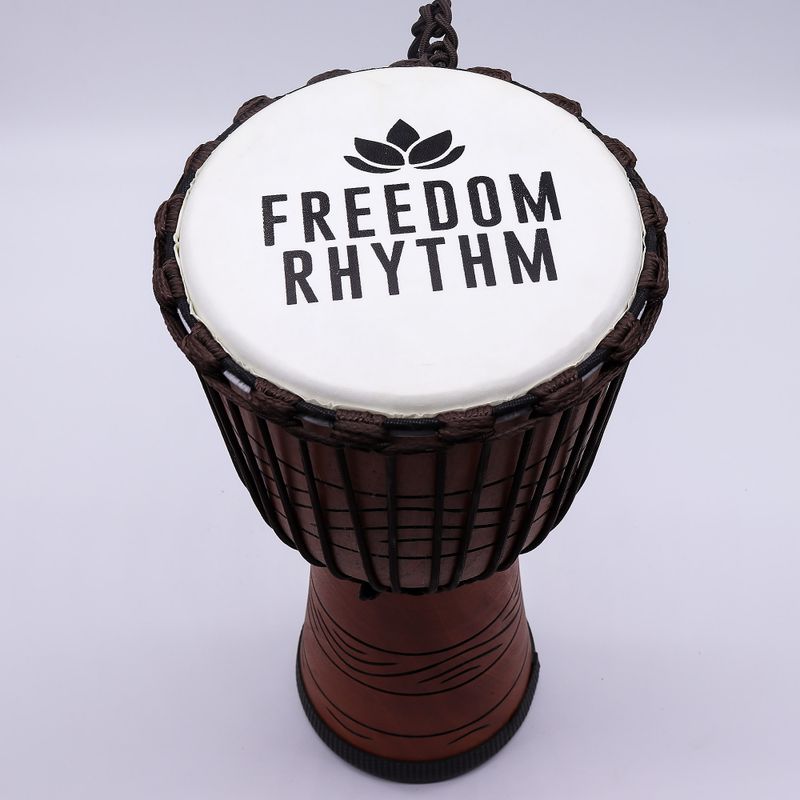 Large Pro Djembe Drum - Freedom Rhythm (high) - 50cm (22cm Diameter)