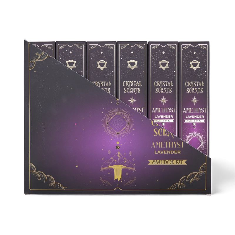 Amethyst Crystal Scents Smudge Incense - Lavender