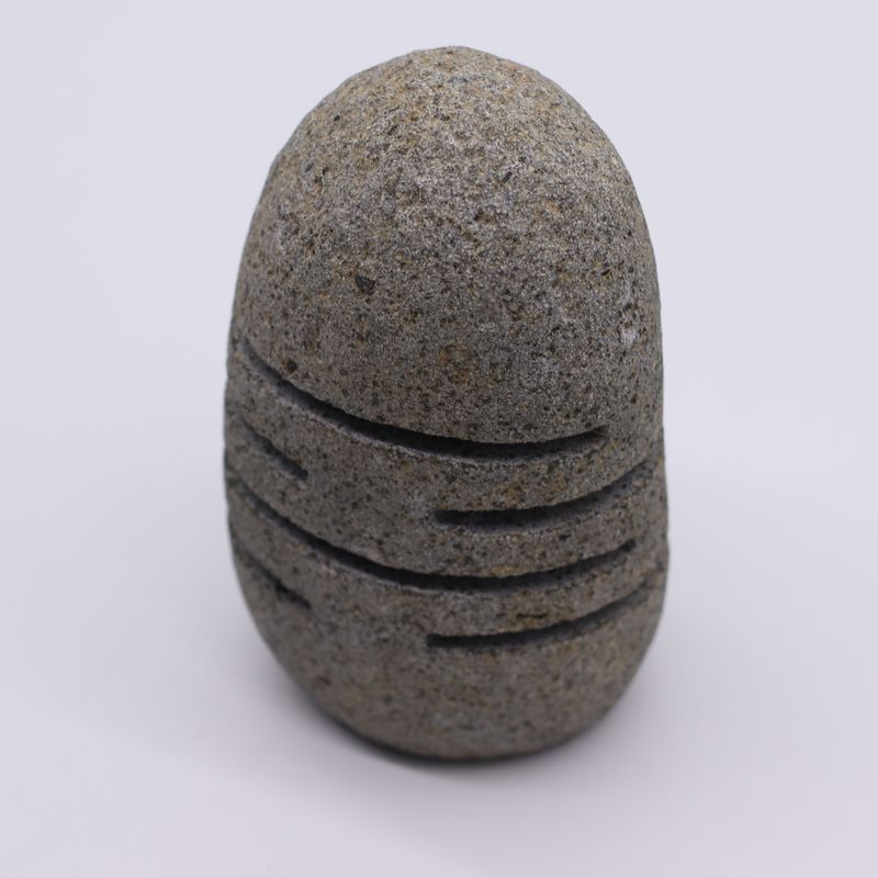Natural Riverstone Candle Holder - Standing Stone Cut (9x20cm)