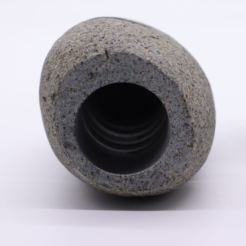 Natural Riverstone Candle Holder - Standing Stone Cut (9x20cm)