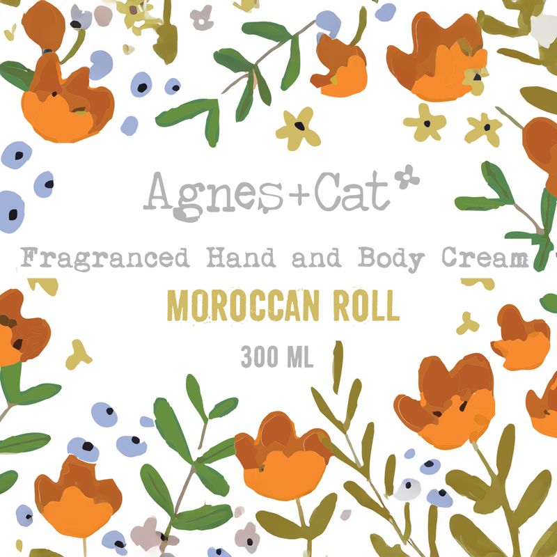 Agnes + Cat Hand & Body Cream - Moroccan Roll - 300ml