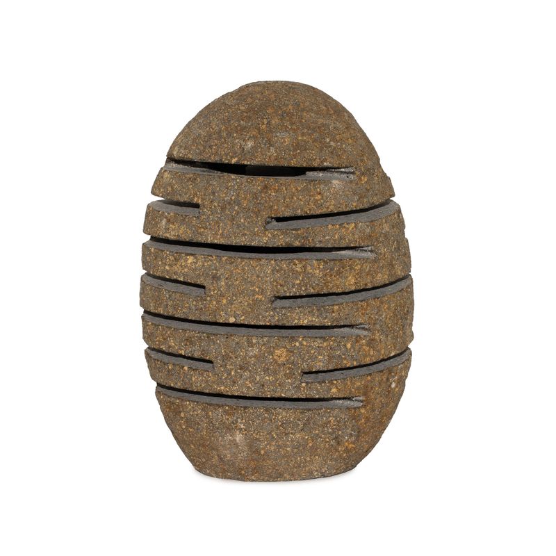 Natural Riverstone Candle Holder - Standing Stone Cut