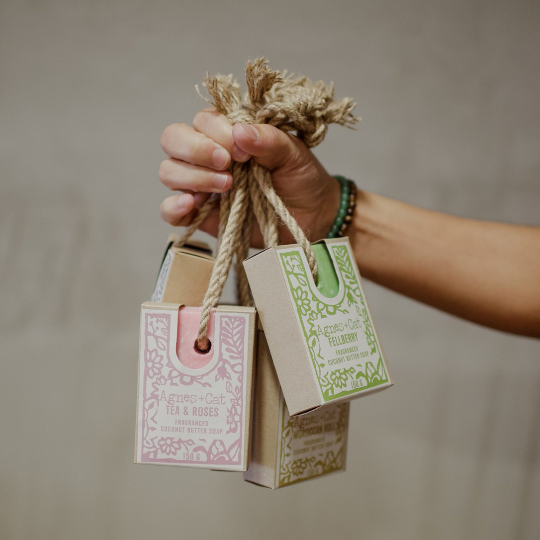 Agnes+Cat Soaps on a Rope