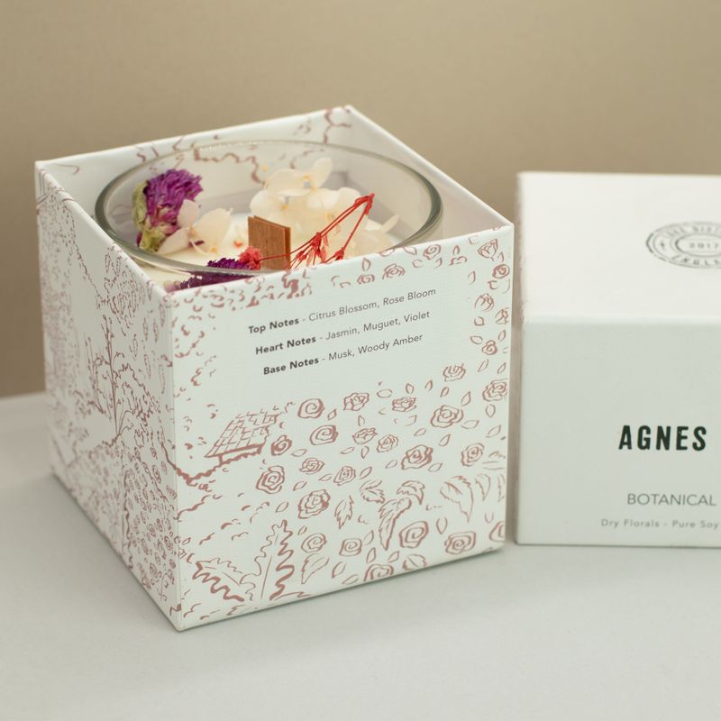 Agnes + Cat Extra Large  Crackle Soy Candle - Roses of Sawrey
