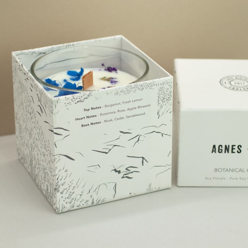 Agnes + Cat Extra Large Crackle Soy Candle - Moorland