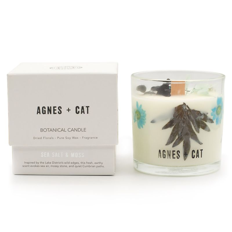 Agnes + Cat Extra Large Crackle Soy Candle - Seasalt & Moss