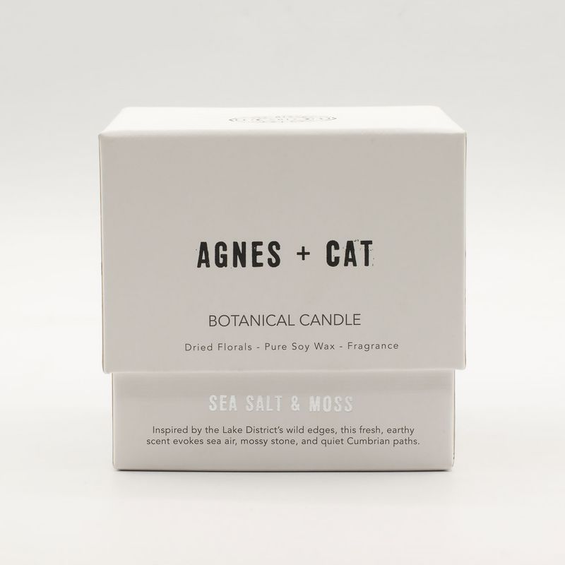 Agnes + Cat Extra Large Crackle Soy Candle - Seasalt & Moss