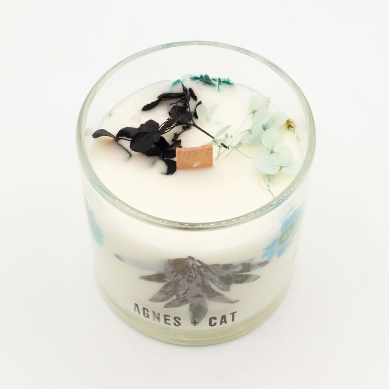 Agnes + Cat Extra Large Crackle Soy Candle - Seasalt & Moss