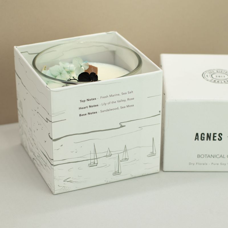 Agnes + Cat Extra Large Crackle Soy Candle - Seasalt & Moss