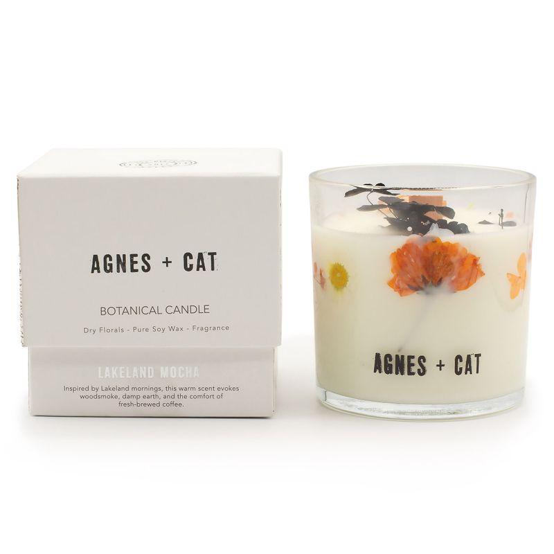 Agnes + Cat Extra Large  Crackle Soy Candle - Lakeland Mocha