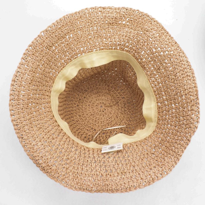Coloured Floppy Straw Hat - Rose Blush