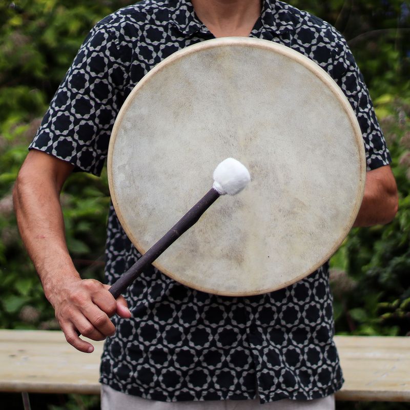 Spirit of the Wolf - Shaman Drum & Stick - Tunable - 40cm