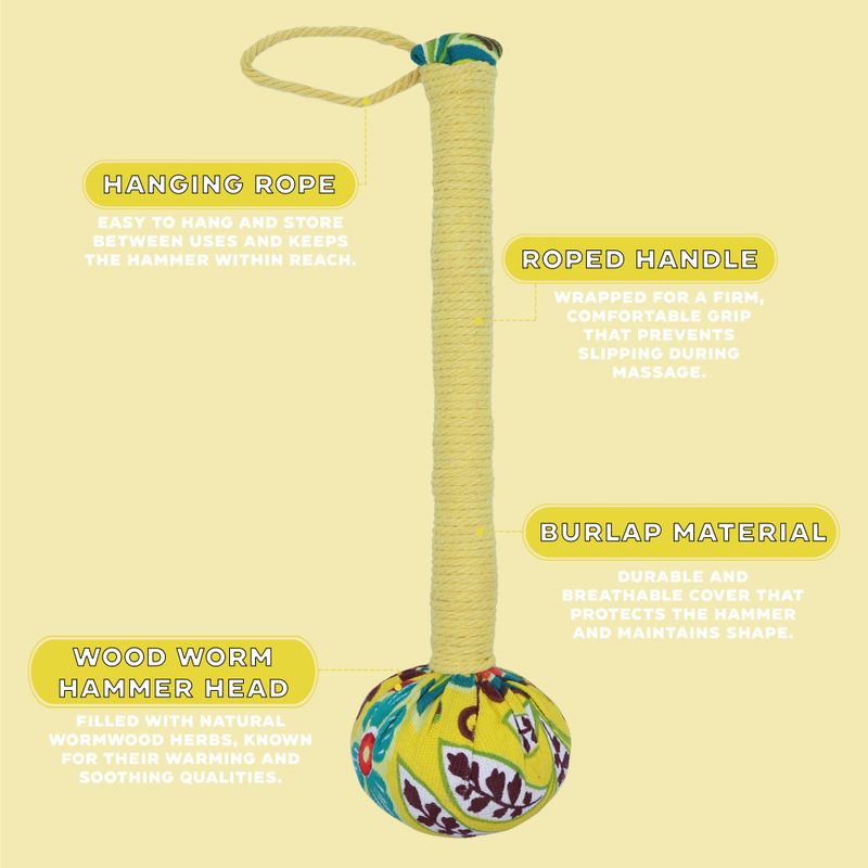 Wormwood Massage Hammer - Yellow