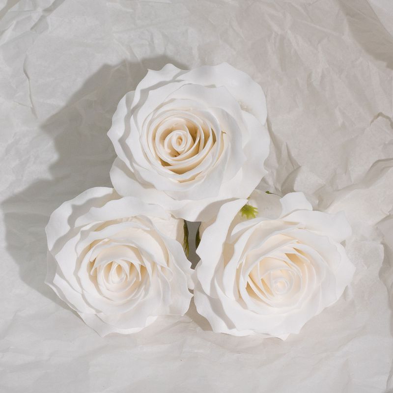 Craft Soap Flower - (5-Layer) Romatic Rose - White