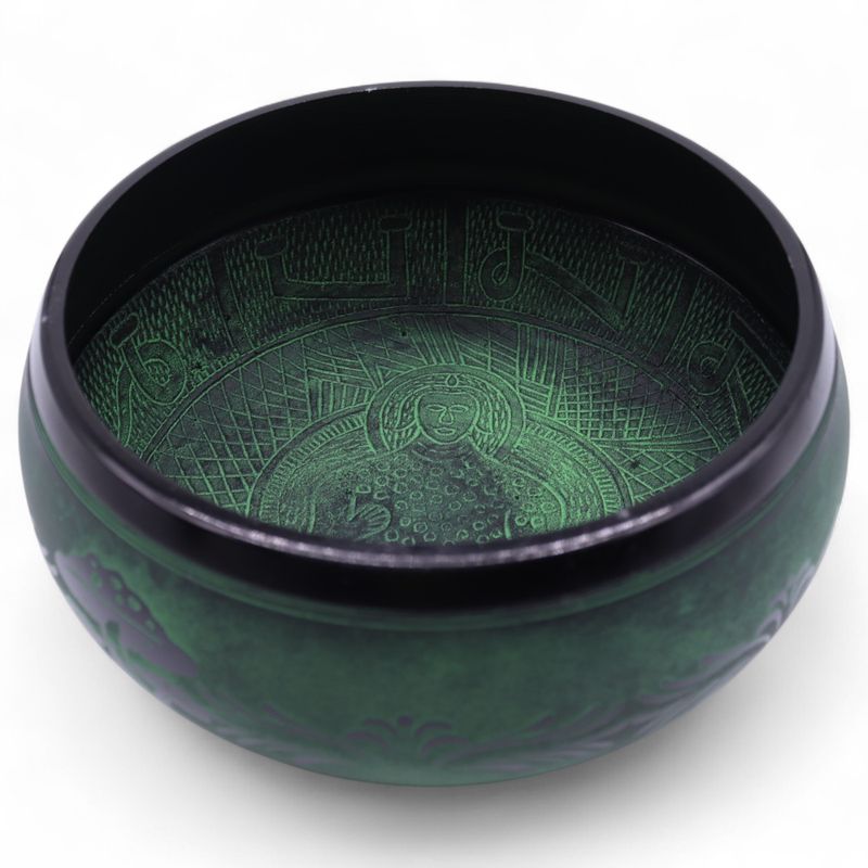 Extra Loud - Mushroom Singing Bowl - 23x10.5cm 1.3kg - Moss Green