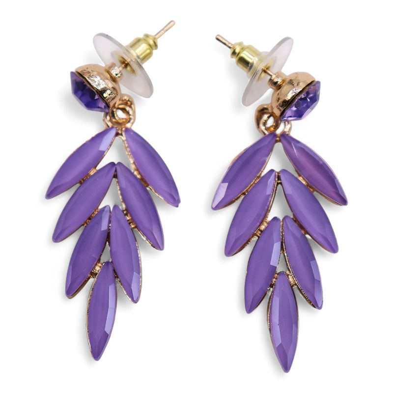 Nymph Aurora Fairies Glass Earrings - Lavender