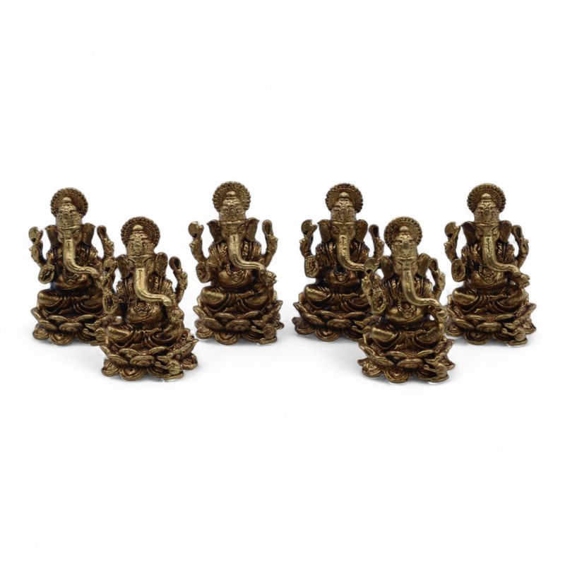Brass Miniature Gods - Ganesha (22gms) - 37mm