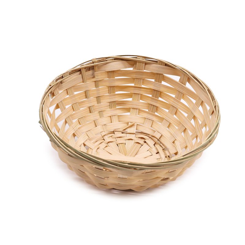 Round Bamboo Bread Baskets - 17x6cm