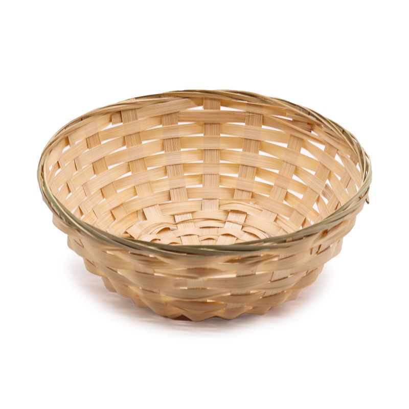 Round Bamboo Bread Baskets - 23x8cm