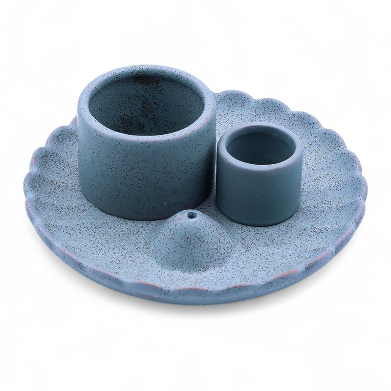 Palo Santo Stick & Smudge Holder - Blue