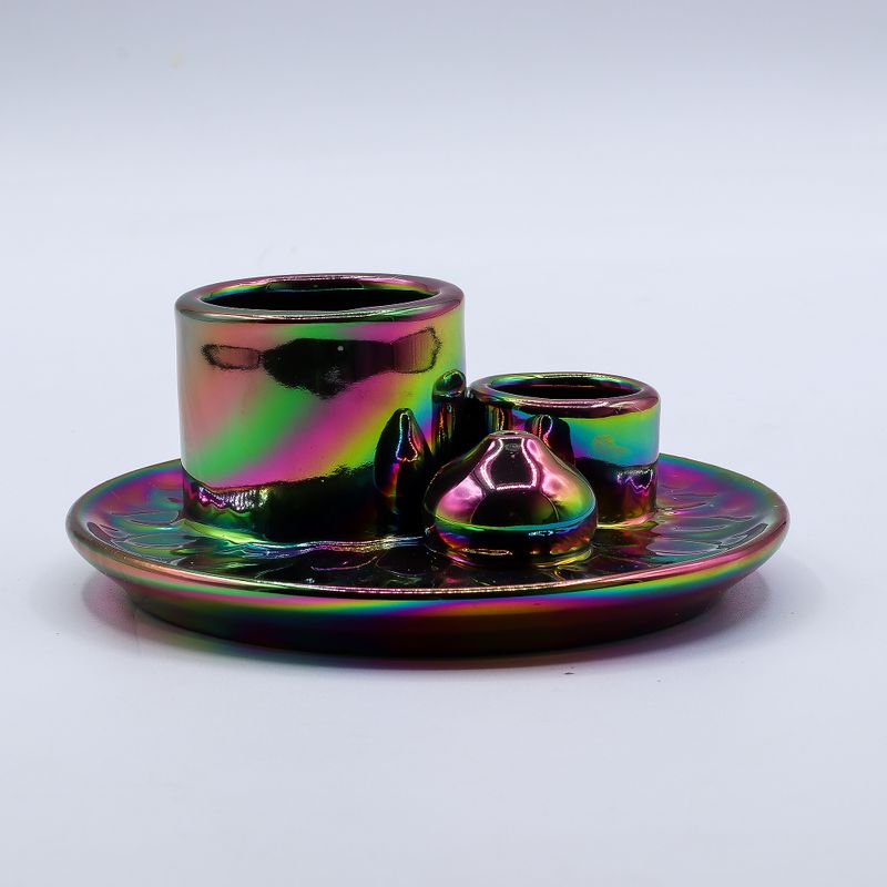 Palo Santo Stick & Smudge Holder - Metalic Rainbow