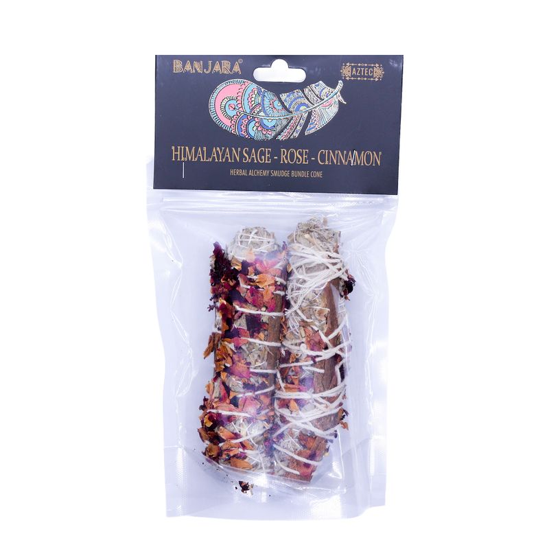 Banjara Smudge Sticks - Himalayan Sage, Rose, Cinnamon