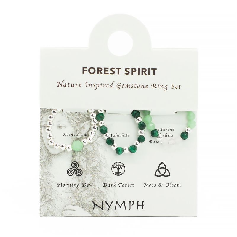 Ring Sets Nymph Spirit Gemstone - Forest Spirit