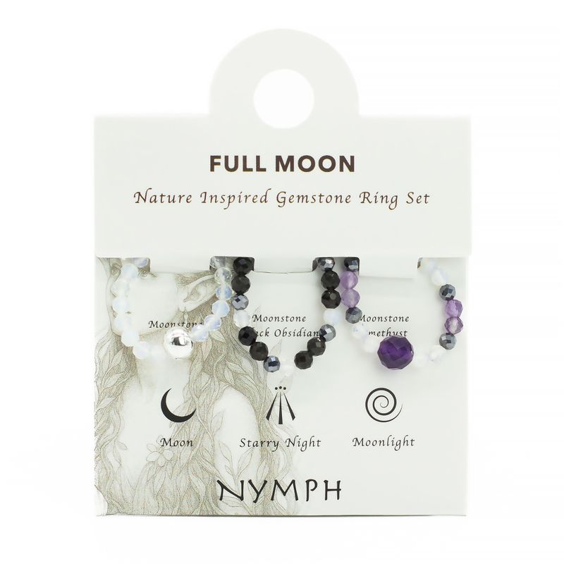 Ring Sets Nymph Spirit Gemstone - Full Moon