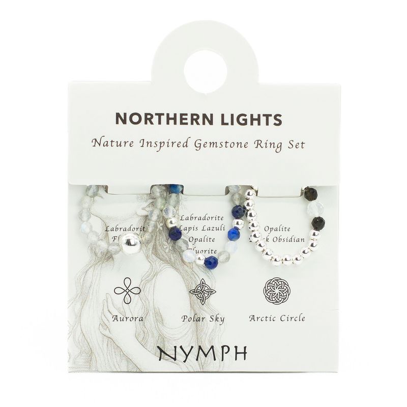 Ring Sets Nymph Spirit Gemstone - Northern Lights