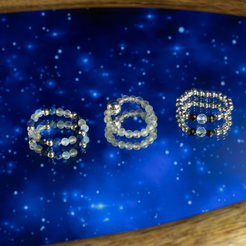 Ring Sets Nymph Spirit Gemstone - Northern Lights