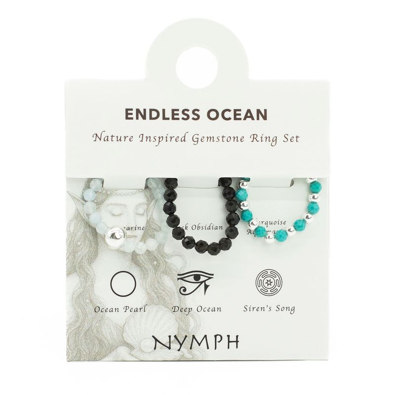 Ring Sets Nymph Spirit Gemstone - Endless Ocean