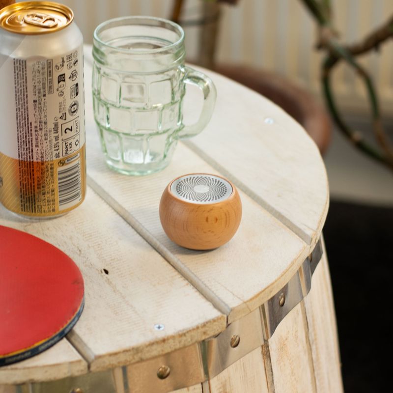 Wooden Mandala Effect Mini Speaker - 3W Bluetooth Approx. 2 hours 300mAh